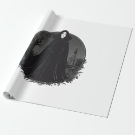 Papel De Regalo Bruja gótica salem a medianoche