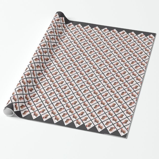 Papel De Regalo Brussels Griffon Santa Paws (Desenrollado)