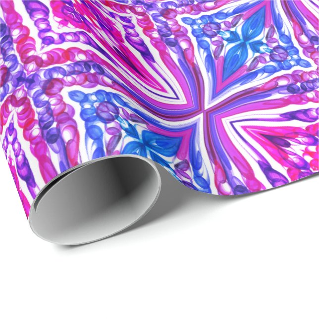 Papel De Regalo Bubble Fun / Miami / Mirror Twist / (Esquina del rollo)