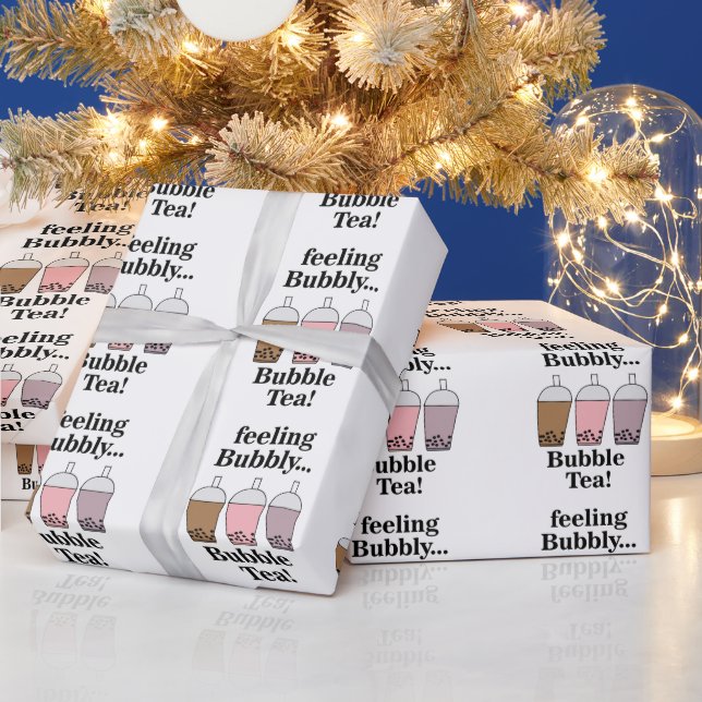 Papel De Regalo Bubble Tea Funny Birthday (Vacaciones)