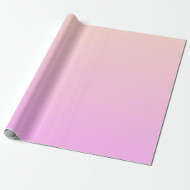 Papel De Regalo Bubblegum & Soft Peach Ombre Wrapping Paper