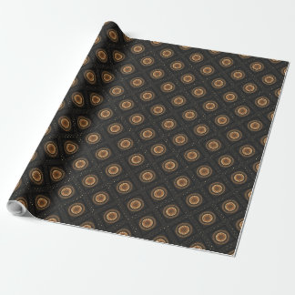 Papel De Regalo Bucchero "Illud Tempus" Negro & Gold Luxury