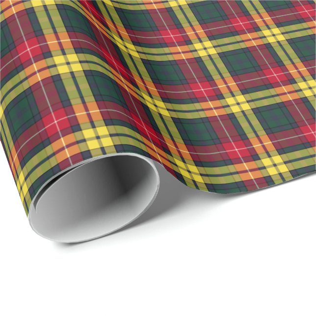 Papel De Regalo Buchanan Clan Tartan (Esquina del rollo)