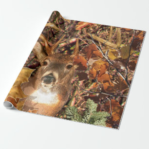 Papel De Regalo Buck in Camo White Tail Deer