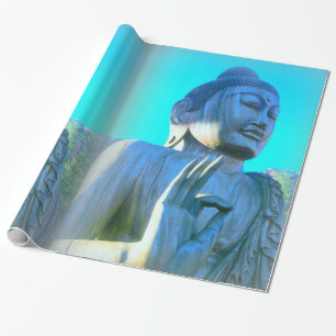 Papel De Regalo Buda azul