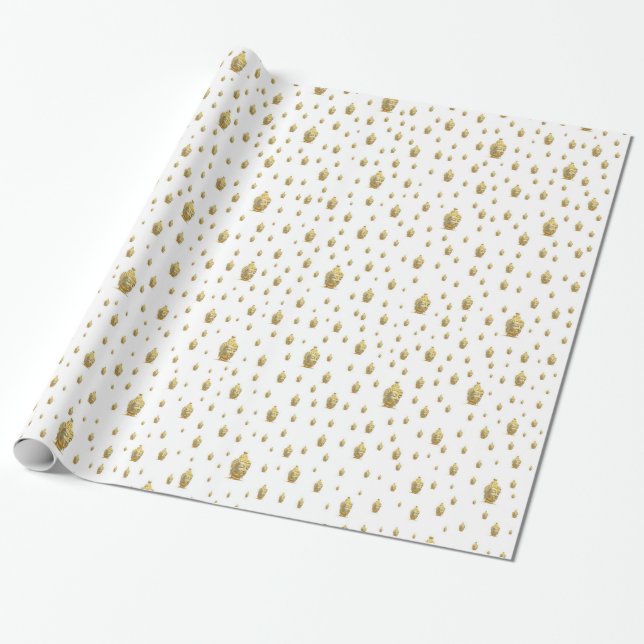 Papel De Regalo budda en blanco (Desenrollado)