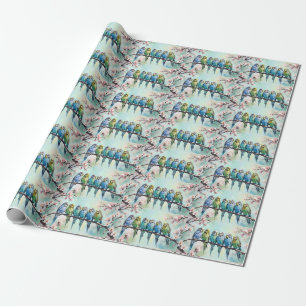 Papel De Regalo Budgies