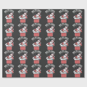 Papel De Regalo Buen intento Santa te vi en la cámara del timbre d