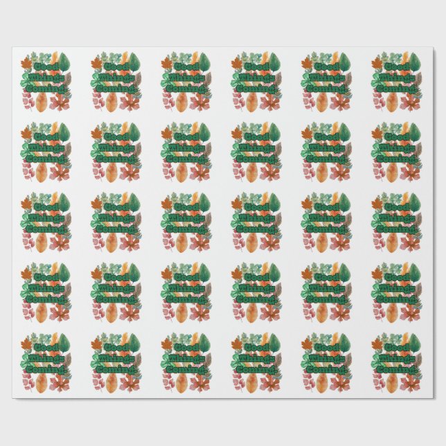 Papel De Regalo buenas vibras (Superficie plana)