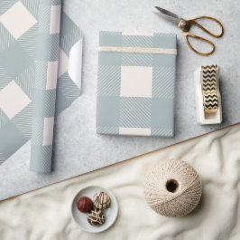 Papel De Regalo Búfalo Check Gray Simple Estilizado de moda