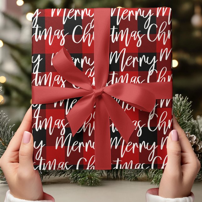 Papel De Regalo Búfalo Rojo en Navidad (Subido por el creador)
