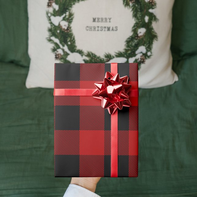 Papel De Regalo Búfalo Rojo en Navidad (Subido por el creador)