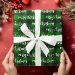 Papel De Regalo Buffalo Plaid Green Merry Christmas Text<br><div class="desc">Este diseño fue creado a través del arte digital. Se puede personalizar haciendo clic en el botón personalizar y cambiando el color, agregando un nombre, iniciales o tus palabras favoritas. Contáctame en colorflowcreations@gmail.com si quieres tener este diseño en otro producto. Ver más de mis creaciones o seguirme en www.facebook.com/colorflowcreations, www.instagram.com/colorflowcreations,...</div>