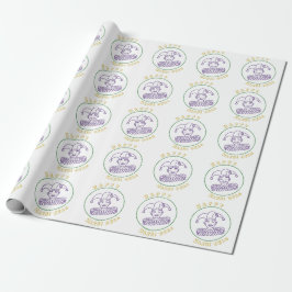 Papel De Regalo Bufón Festivo - Mardi Gras - Celebración de Carnav