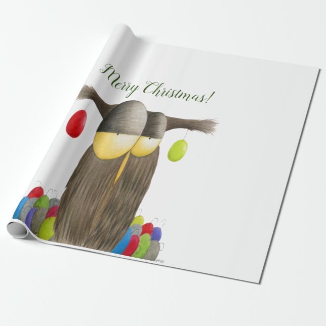 Papel De Regalo Búho de vacaciones de corte (Desenrollado)
