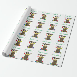 Papel De Regalo Búho de vacaciones de corte