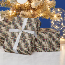 Papel De Regalo Búho Floral Encantador