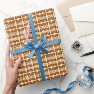 Papel De Regalo Búho norteño de sierra lindo moderno