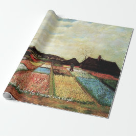 Papel De Regalo Bulb Fields por Vincent van Gogh. Floral vintage