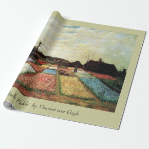Papel De Regalo Bulb Fields por Vincent van Gogh. Floral vintage