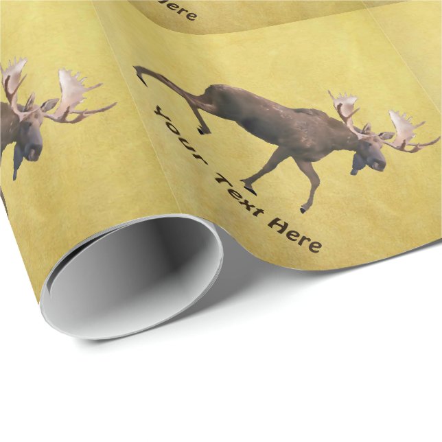 Papel De Regalo Bull Moose (Esquina del rollo)