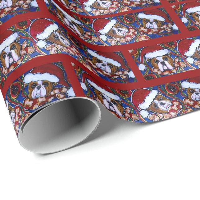 Papel De Regalo Bulldog (Esquina del rollo)