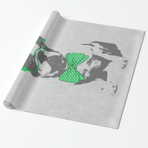 Papel De Regalo Bulldog francés de animal de moda y divertido