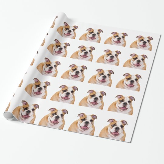 Papel De Regalo Bulldog Ingles Zazzle Es