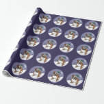 Papel De Regalo Bulldog inglés de vacaciones para navidades<br><div class="desc">Bulldog inglés de vacaciones para navidades</div>