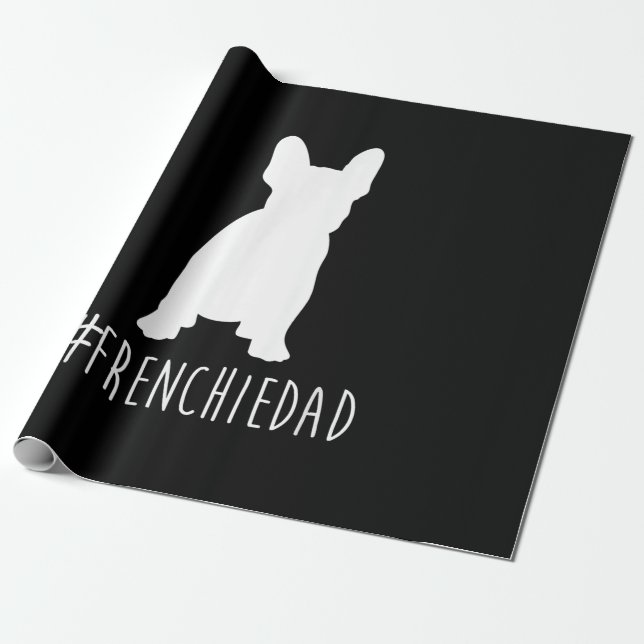 Papel De Regalo Bulldog Lover | Frenchie Dad Bulldog francés (Desenrollado)