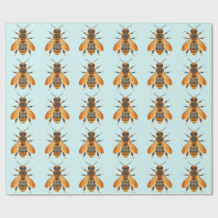 Papel De Regalo Bumble Bee de estilo antiguo - Inspirado en la épo