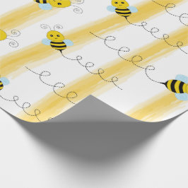 Papel De Regalo Bumble Bee Wrapping Paper Fly Honey Bee Gift Wrap