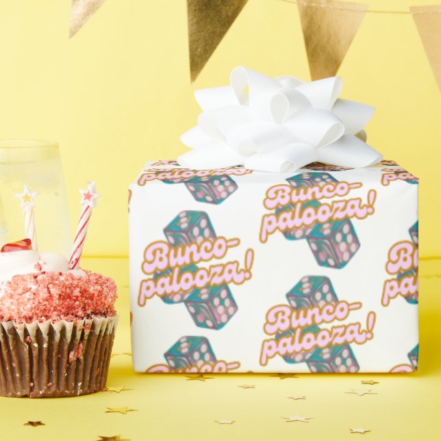 Papel de regalo Bunco-palooza (Fiesta de cumpleaños )