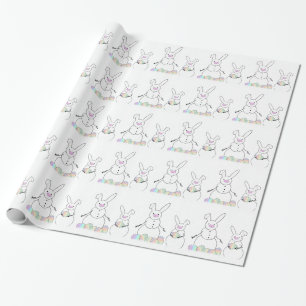 Papel De Regalo Bunnies de nieve
