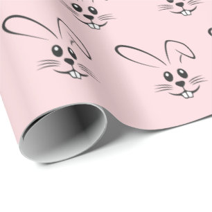 Papel De Regalo Bunnies en rosa