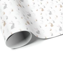 Papel De Regalo Bunnies-White