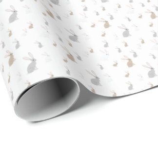 Papel De Regalo Bunnies-White