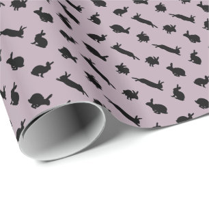 Papel de regalo Bunny Frenzy (rosa polvoriento)