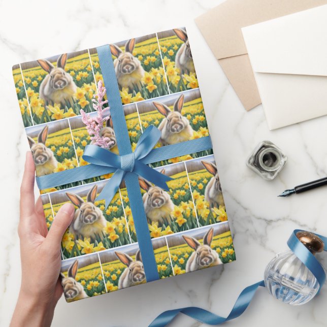 Papel De Regalo Bunny In Spring Daffodils (Regalar)
