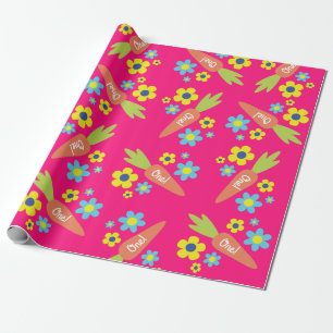Papel De Regalo Bunny Rabbit Easter Spring Birday Party
