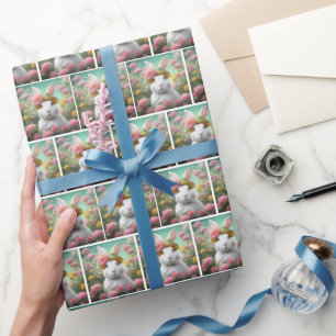 Papel De Regalo Bunny with Summer Garden Gorra