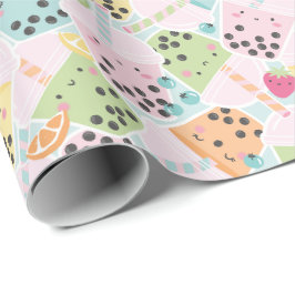 Papel De Regalo Burbuja cruda Té pastel kawaii