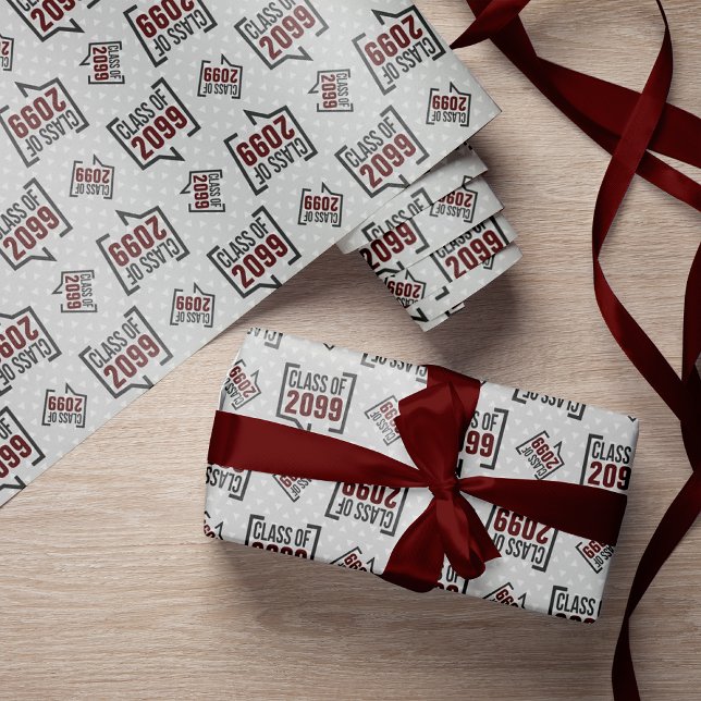 Papel De Regalo Burbuja del discurso del año de clase marrón (Subido por el creador)