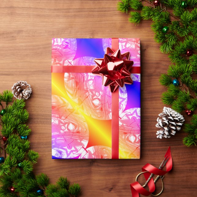 Papel De Regalo Burbujas de bonitos de Navidades felices (Regalo de vacaciones)