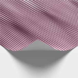 Papel De Regalo Burgundy Beetrot Metallic Grill Stripe Minimal Lux
