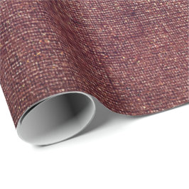 Papel De Regalo Burgundy Gold Rubor Maroon Linen Burlap Rustic