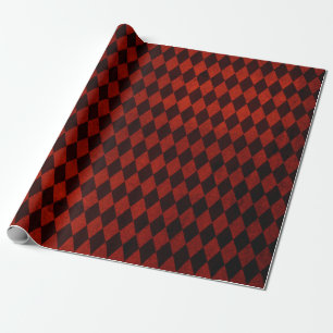 Papel De Regalo Burgundy Rojo Grunge de Navidad