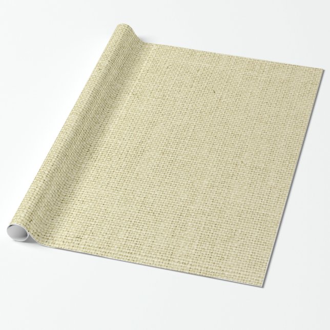 Papel De Regalo Burlap neutral (Desenrollado)