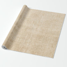 Burlap Rustic Khaki Tan Wrapee Paper
