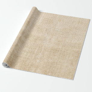 Papel De Regalo Burlap Rustic Khaki Tan Wrapee Paper